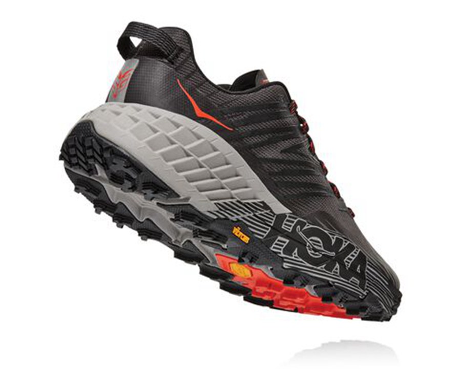 Tenis Trail Hoka One One Masculino Pretas - Speedgoat 4 - 465-KJOLTV